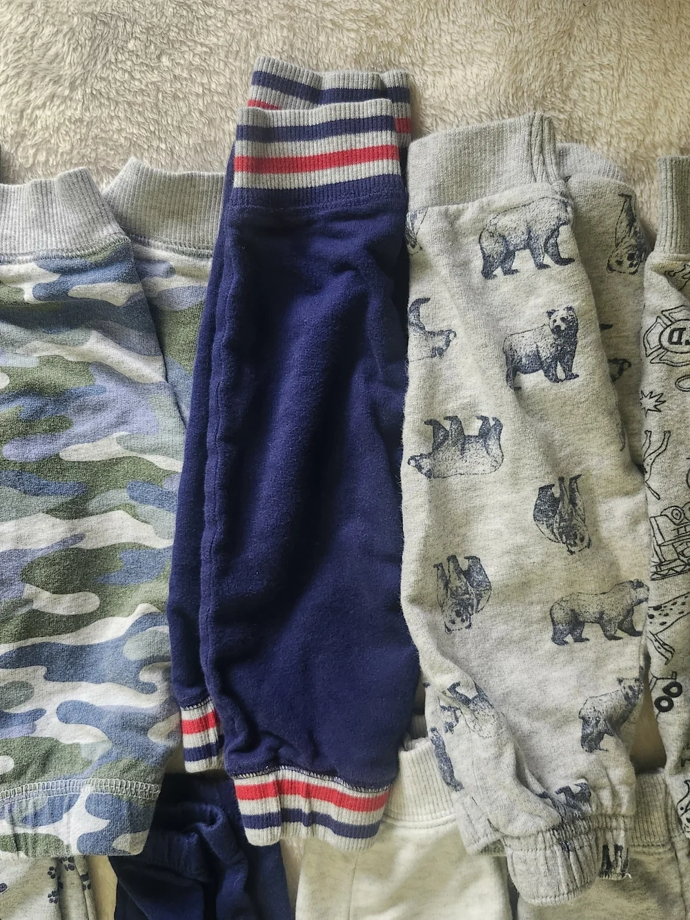 Carter's Boys Baby Pants Bundle – Navy, Gray, Blue, Green, Camo